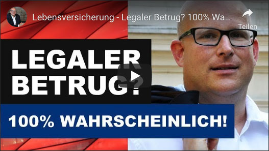 Daniel Sauer: Lebensversicherung - Legaler Betrug - 100% Wahrscheinlich